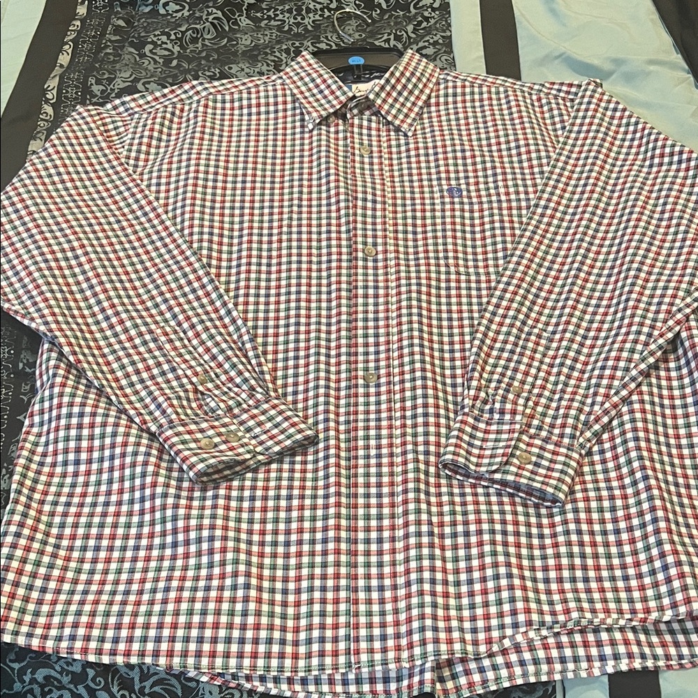 WRANGLER GEORGE STRAIT Classic Men's Checkered Button Down Shirt